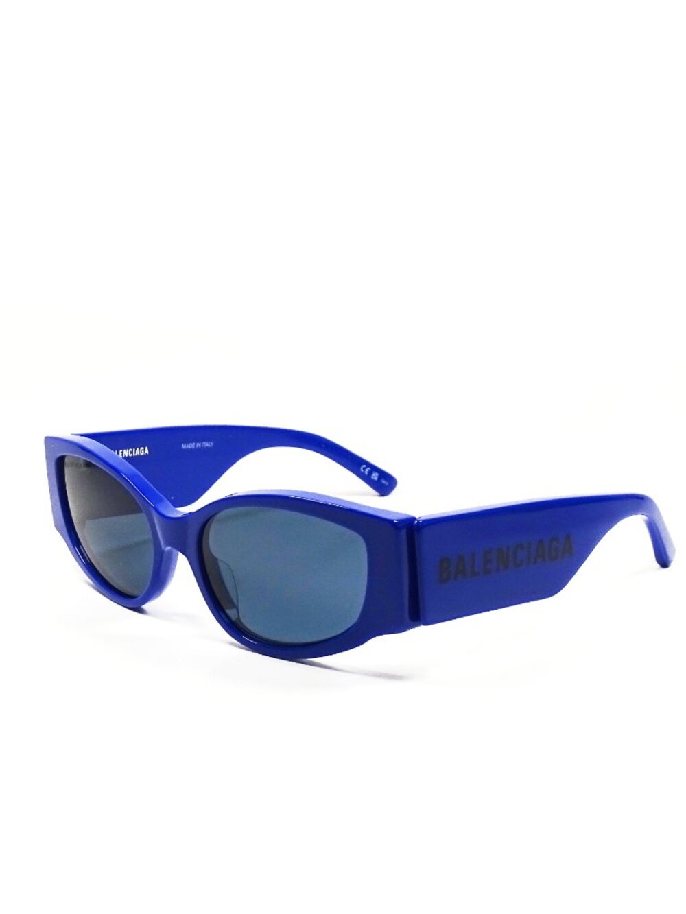 BALENCIAGA BBO258S 010 Blue Frame Blue Lens 56-18-145 Sunglasses